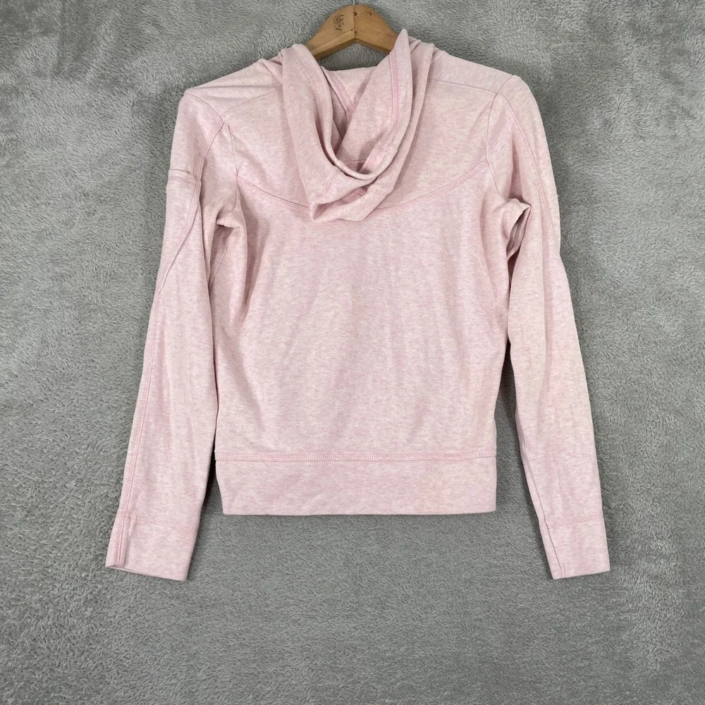 Nike Full Zip Hoodie Womens Small Pink Y2K Embroidered Swoosh Athleisure Hooded